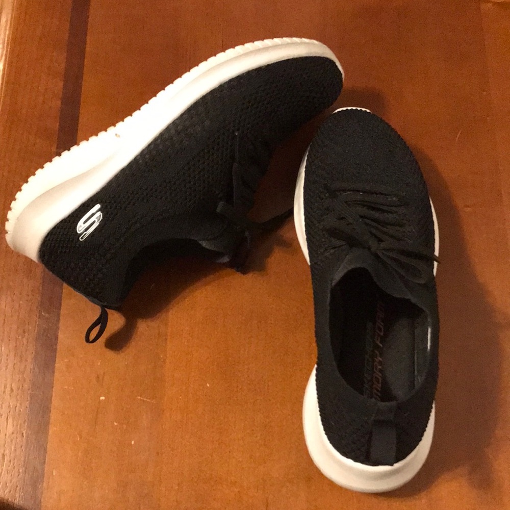 Black Skechers with memory foam